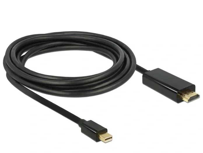 DeLOCK Adaptador de Vídeo Mini DisplayPort a HDMI 3 m Negro DeLOCK Adaptador de Vídeo Mini DisplayPort a HDMI 3 m Negro