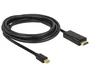 DeLOCK Adaptador de Vídeo Mini DisplayPort a HDMI 3 m Negro