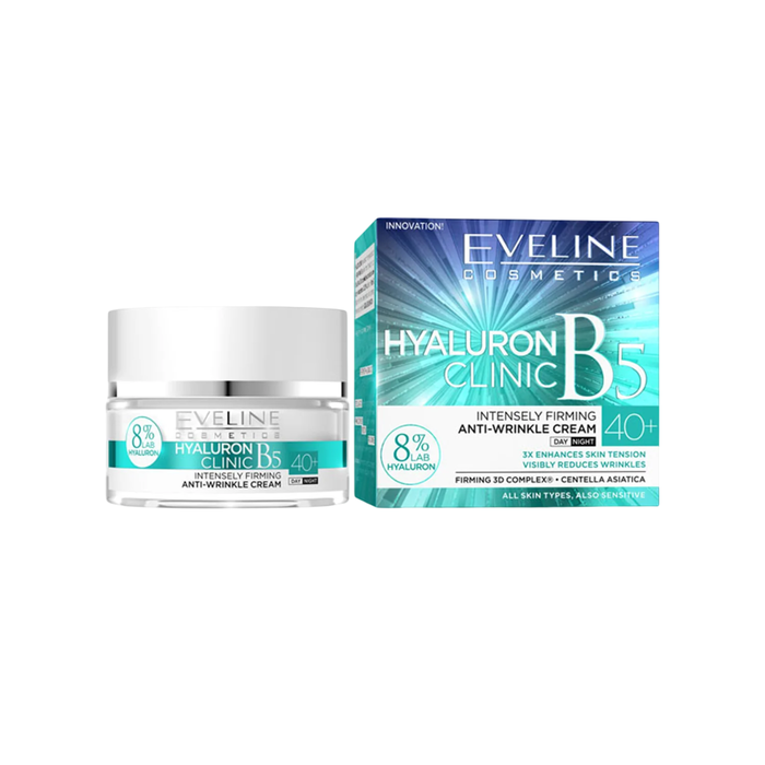 Eveline Cosmetics Hyaluron Clinic 40+ Crema Antiarrugas Día y Noche Eveline Cosmetics Hyaluron Clinic 40+ Crema Antiarrugas Día y Noche