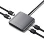 Satechi Hub USB-C de 4 Puertos con Power Delivery 100W y 10 Gbps, Gris