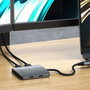 Satechi Hub USB-C de 4 Puertos con Power Delivery 100W y 10 Gbps, Gris