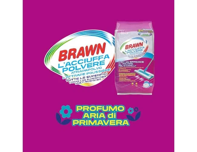 Brawn Recambio mopa atrapapolvo para todas las superficies paquete de 24+4 unidades