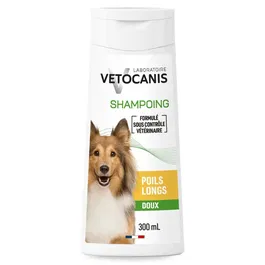 Vetocanis Champú Pelo Largo para Perros con Acondicionador Antiestático para un Brillo Sedoso
