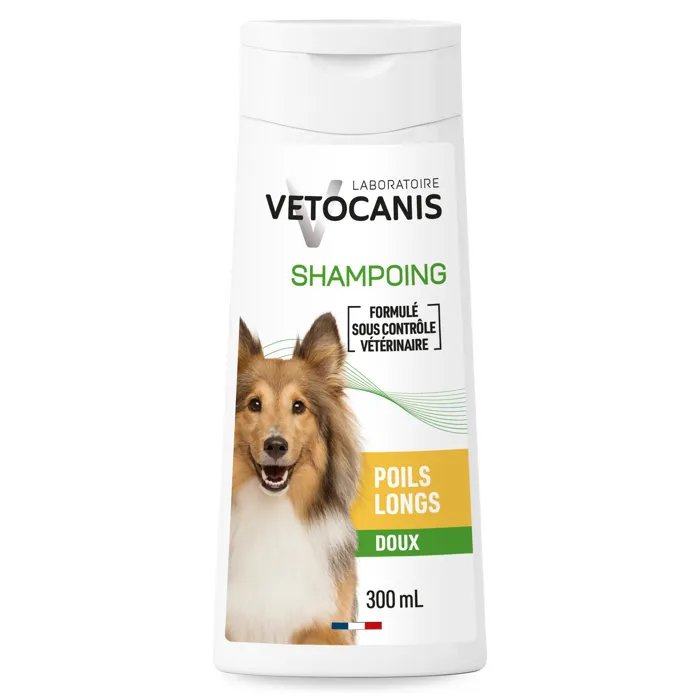Vetocanis Champú Pelo Largo para Perros con Acondicionador Antiestático para un Brillo Sedoso Vetocanis Champú Pelo Largo para Perros con Acondicionador Antiestático para un Brillo Sedoso