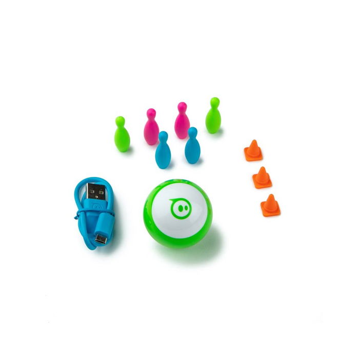 Sphero Sphero Mini Bola Robotica Interactiva, Juguete Educativo STEM con App para Programar y Juegos para Niños de 8+ Años, Incluye Conos y Bolos