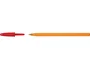 Bic Bolígrafo Original Fine Naranja con Tinta Roja (Caja de 20 unidades)