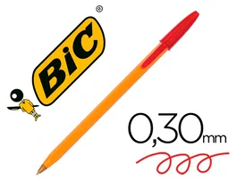 Bic Bolígrafo Naranja Original Fine Rojo Caja 20 Ud