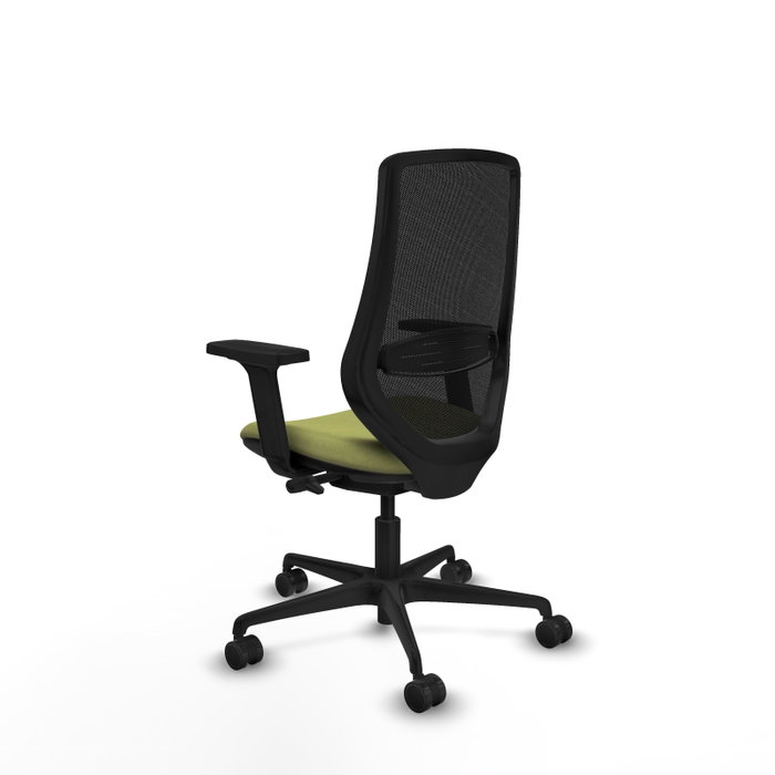 PIQUERAS Y CRESPO Silla de oficina Mardos, Sincro/Traslack, Verde oliva/Negro