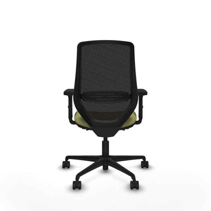 PIQUERAS Y CRESPO Silla de oficina Mardos, Sincro/Traslack, Verde oliva/Negro
