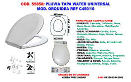 Pluvia Tapa WC Universal Modelo Orquídea Ref C450/10
