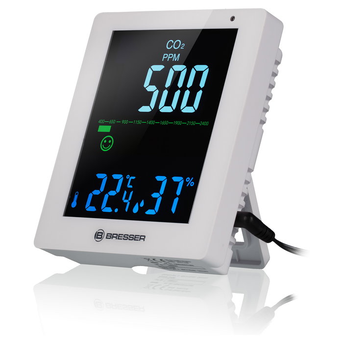 Bresser Monitor de Calidad del Aire / Contaminación para Interiores, Blanco Bresser Monitor de Calidad del Aire / Contaminación para Interiores, Blanco