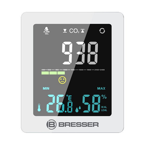 Bresser Monitor de Calidad del Aire / Contaminación para Interiores, Blanco Bresser Monitor de Calidad del Aire / Contaminación para Interiores, Blanco