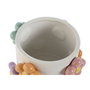 DKD Home Decor Macetero Dolomite Flores Blanco