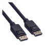 ROLINE Cable DisplayPort 1.2 Macho-Macho 7.5 m, Negro, 4096x2560 Pixeles a 60 Hz, Magnéticamente Protegido