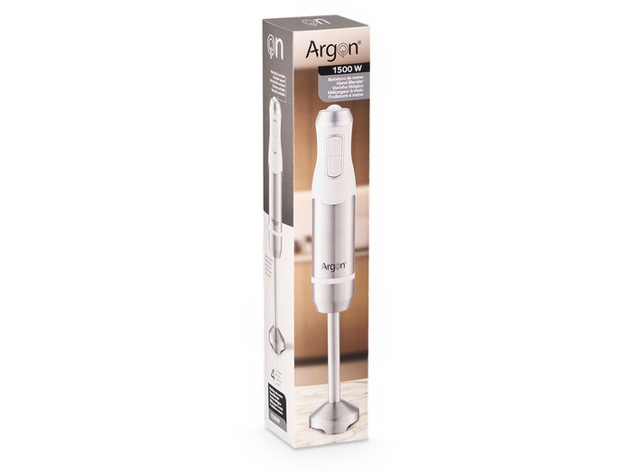 Argon Batidora Acero Blanca 1500W 6.7x38.5x6.7 cm (Set de 12)