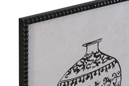 DKD Home Decor Cuadro Neoclasico Negro Blanco 2.5 x 70 x 50 cm (4 Unidades)