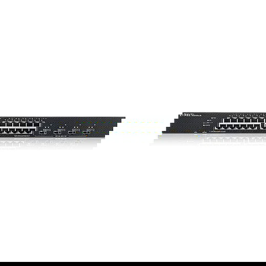 Zyxel XGS1935-28-EU0101F - Switch Gestionado L2+/L3, 24 Puertos Gigabit Ethernet, 4 Ranuras SFP+ 10G, Apilable, Montaje Rack 1U, Negro