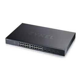 Zyxel XGS1935-28-EU0101F Switch de Red Gestionado L2+/L3, 24 Puertos Gigabit, 4 Ranuras SFP+, 10G, 1U Rack, 128 Gbit/s, Negro