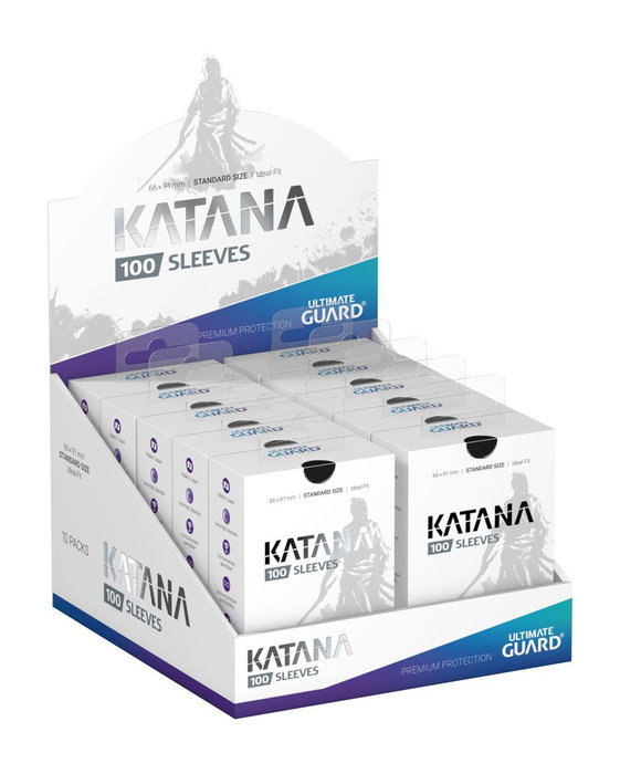 Ultimate Guard Katana Sleeves Standard Size (100) - Negro