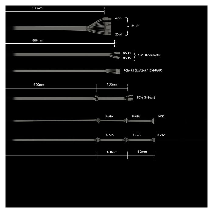Be Quiet! PURE POWER 12 550W 80 PLUS Gold Fuente de Alimentación ATX 3.1 No Modular para PC