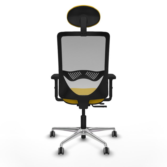PIQUERAS Y CRESPO Silla de oficina Zulema con mecanismo Sincro/Traslack, Amarillo y Gris PIQUERAS Y CRESPO Silla de oficina Zulema con mecanismo Sincro/Traslack, Amarillo y Gris