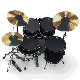 Vic Firth MUTEPP6 Set de apagadores de caucho para batería y platos