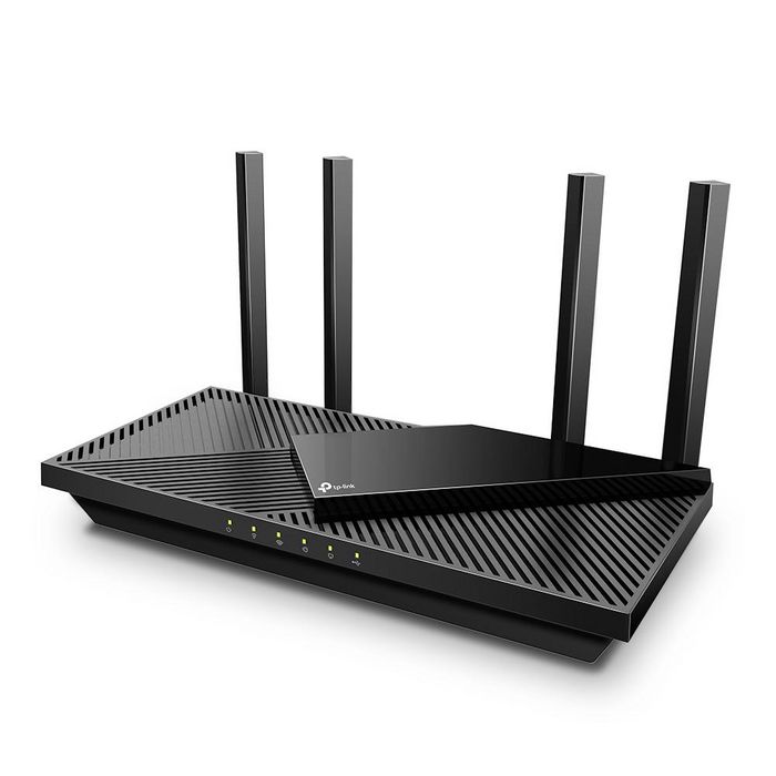 TP-Link ARCHER AX55 Router WiFi 6 Doble Banda (2.4 GHz/5 GHz) Gigabit Ethernet Negro Sobremesa con 4 Antenas y Puerto USB 3.0 TP-Link ARCHER AX55 Router WiFi 6 Doble Banda (2.4 GHz/5 GHz) Gigabit Ethernet Negro Sobremesa con 4 Antenas y Puerto USB 3.0
