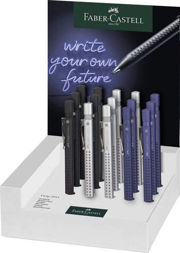 Portaminas Faber-Castell Grip 2011 (0,7Mm) Expositor De 15 (5 Plateado - 5 Azul Met.- 5 Negro Mate) Portaminas Faber-Castell Grip 2011 (0,7Mm) Expositor De 15 (5 Plateado - 5 Azul Met.- 5 Negro Mate)