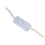 DKD Home Decor Lámpara de pie de ratán y metal marrón natural