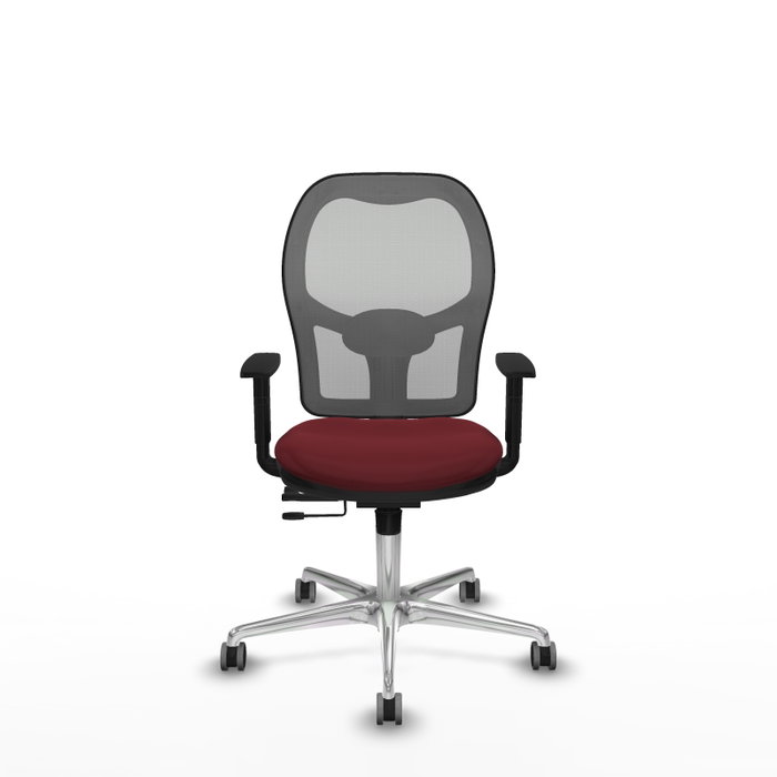 PIQUERAS Y CRESPO Silla de oficina Jorquera Sincro/Traslack Granate y Gris