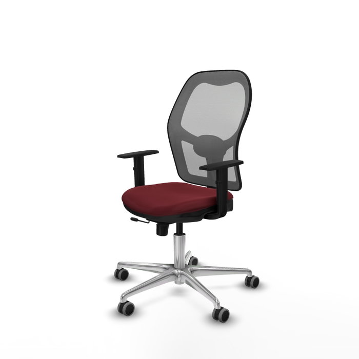 PIQUERAS Y CRESPO Silla de oficina Jorquera Sincro/Traslack Granate y Gris