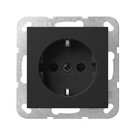 GIRA 4453005 SCHUKO STK SH System 55 Schwarz Material Eléctrico
