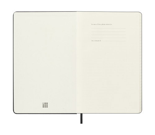 Moleskine DHB18WN3Y26 Agenda Semanal 18 Meses 2025-2026 Tapa Dura L (13 x 21 cm) Negra