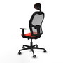 PIQUERAS Y CRESPO Silla de oficina Jorquera con mecanismo Sincro/Traslack Naranja y Gris