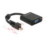 DeLOCK Adaptador mini DisplayPort 1.2 macho con tornillo a VGA hembra negro