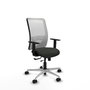 PIQUERAS Y CRESPO Silla de oficina Zulema con mecanismo Sincro/Traslack, Negro/Blanco