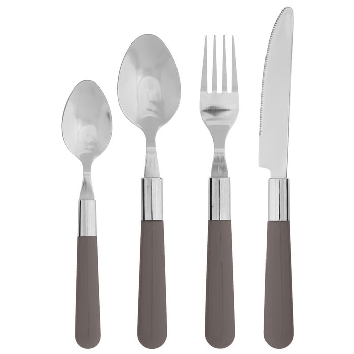 Day Cubertería 24 Piezas Acero Inoxidable Mango Plástico Colores Surtidos Apto Lavavajillas