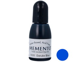Tsukineko Tinta MEMENTO Danubio azul translúcida recarga 15ml