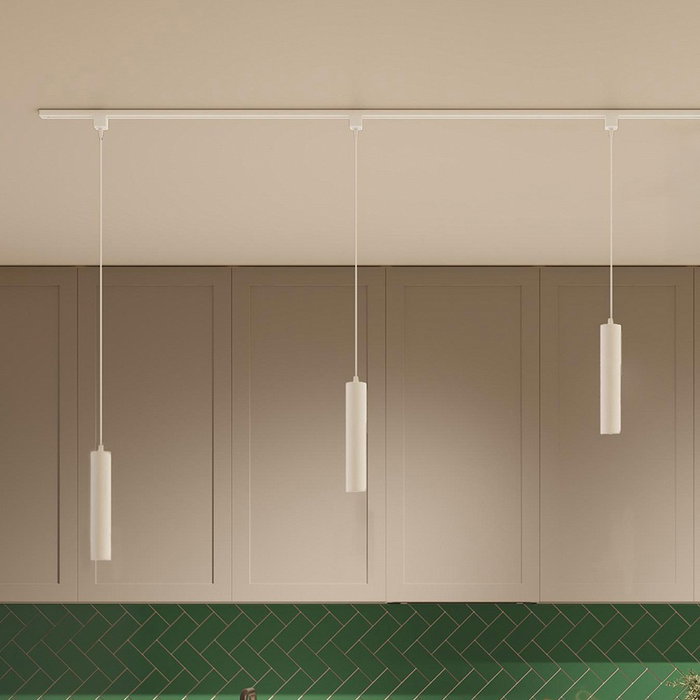 Philips Easylink Riel de extensión con alimentación, 1 metro, blanco, conexión en forma de I, máx. 1800 W para LED, aluminio