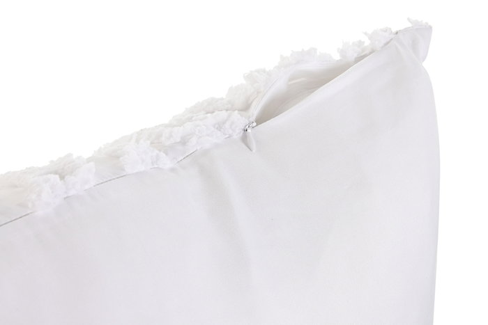 DKD Home Decor Cojín de Poliéster Blanco 60x60 cm (Pack de 2)