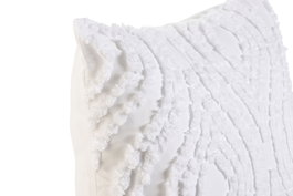 DKD Home Decor Cojín de Poliéster Blanco 60x60 cm (Pack de 2)