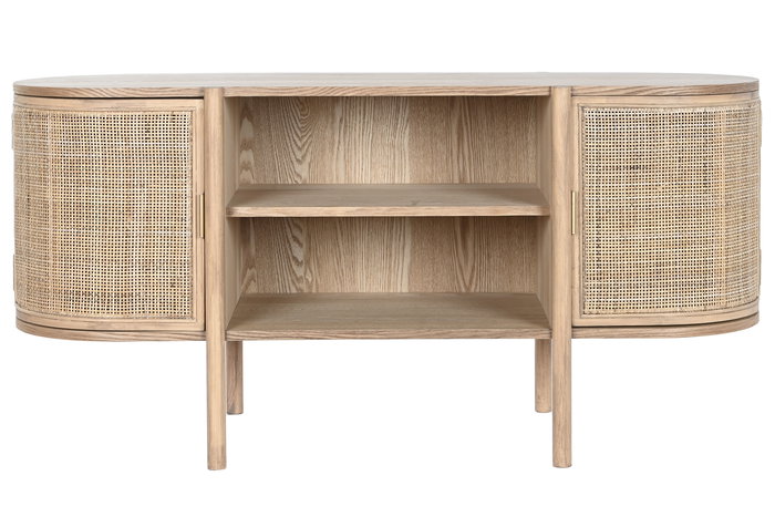 DKD Home Decor Morefond rejilla 23 Mueble TV Moderno Natural 120 x 43.5 x 60 cm