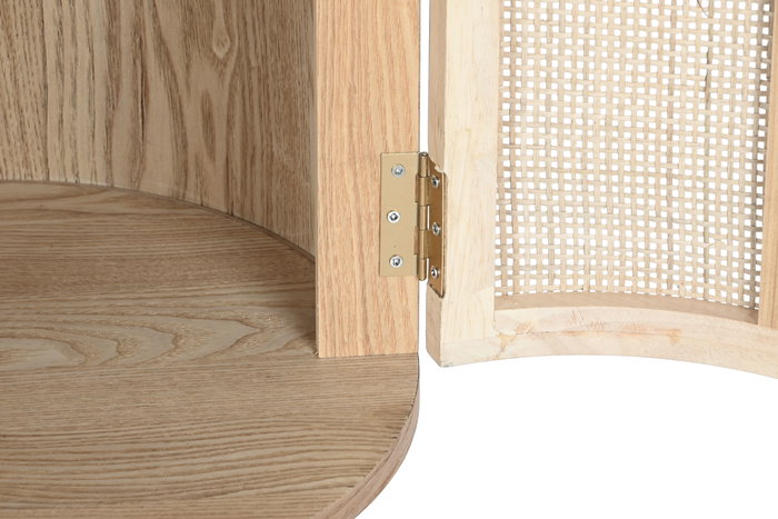 DKD Home Decor Morefond rejilla 23 Mueble TV Moderno Natural 120 x 43.5 x 60 cm