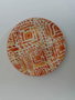 DKD Home Decor Set de 24 platos de porcelana Ethnic Shengda surtido de 2 colores, naranja