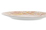 DKD Home Decor Set de 24 platos de porcelana Ethnic Shengda surtido de 2 colores, naranja
