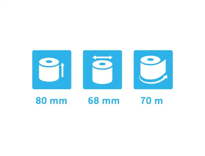 Exacompta Rollo sumadora térmico 80x70 mm sin BPA