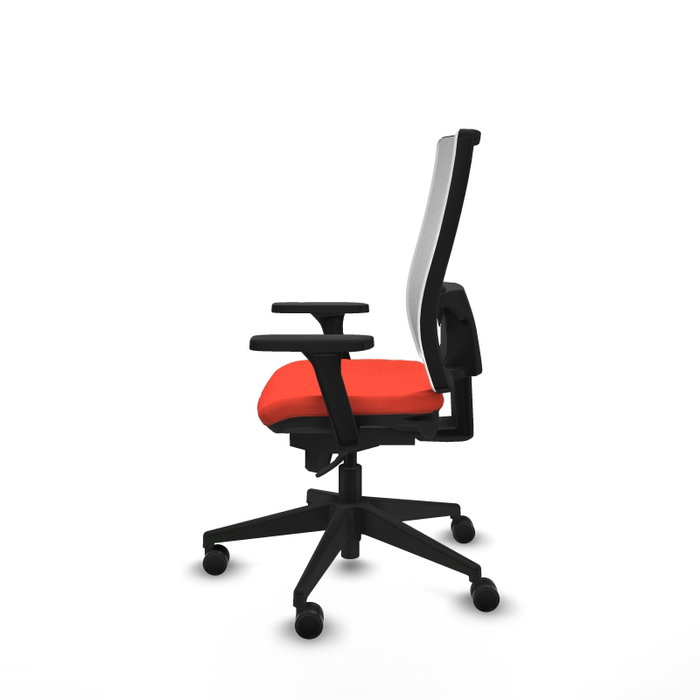 PIQUERAS Y CRESPO Silla de oficina Horna con mecanismo Sincro Naranja oscuro y Blanco PIQUERAS Y CRESPO Silla de oficina Horna con mecanismo Sincro Naranja oscuro y Blanco