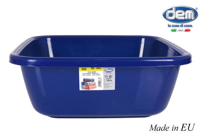 Dem Barreño Cuadrado 20L Eco 44x44x17 cm (12 Unidades) Dem Barreño Cuadrado 20L Eco 44x44x17 cm (12 Unidades)