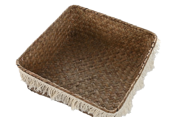 DKD Home Decor Set de 4 Cestas de Fibra Decapé Natural DKD Home Decor Set de 4 Cestas de Fibra Decapé Natural