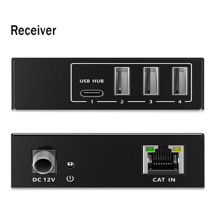 Digitus DA-73121 Extensor USB 3.2 Gen1 con 3x USB-A y 1x USB-C, Negro Digitus DA-73121 Extensor USB 3.2 Gen1 con 3x USB-A y 1x USB-C, Negro